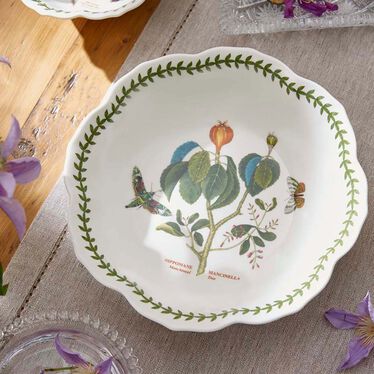 Botanic Garden Lotus Blossom , 9" Bowl, Manchineel Tree